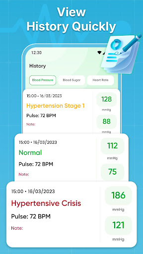 Blood Pressure Log App ekran görüntüsü