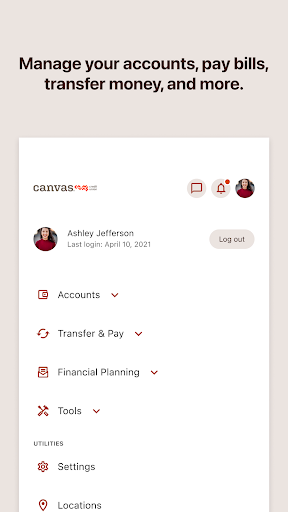 Canvas Credit Union ekran görüntüsü