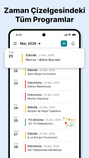 Takvim 2026 ekran görüntüsü