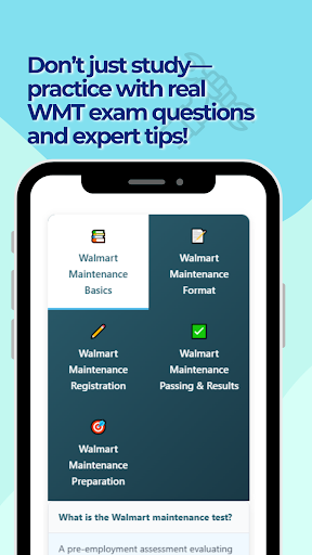 Walmart Maintenance Test ekran görüntüsü