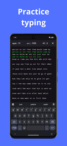 Typing Practice - Typik ekran görüntüsü