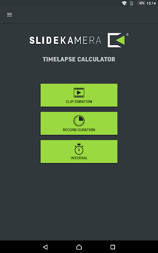 Slidekamera Timelapse Calc. ekran görüntüsü