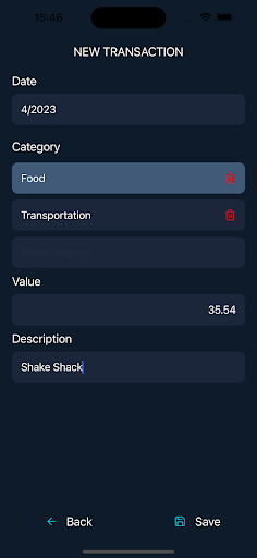 Expense Tracker ekran görüntüsü