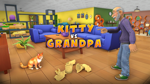 Kitty Vs Grandpa Cat Simulator ekran görüntüsü