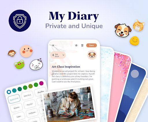 My Diary - Daily Journal, Lock ekran görüntüsü