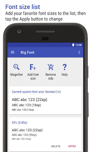 Big Font (yazı boyutunu) ekran görüntüsü