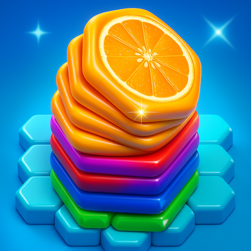 Hexa Fruit: Sort Stack Puzzle