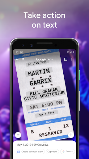 Google Lens ekran görüntüsü