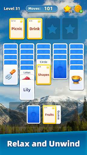 Word MindSort: Solitaire ekran görüntüsü