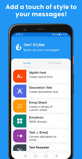 Text Styles ekran görüntüsü