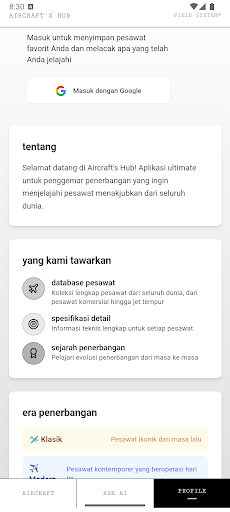 AircraftHub App ekran görüntüsü
