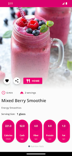 Energy Smoothie Recipes ekran görüntüsü