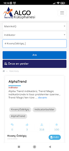 Algo Kütüphanesi ekran görüntüsü