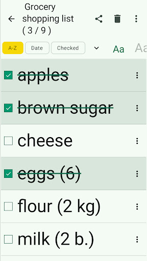 Moblister - Shopping List ekran görüntüsü