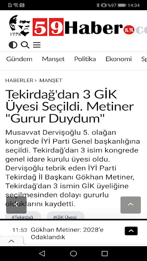 59 Haber ekran görüntüsü