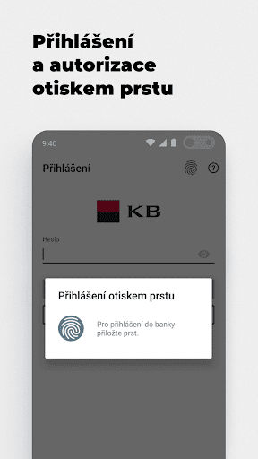 KB Mobilní banka ekran görüntüsü