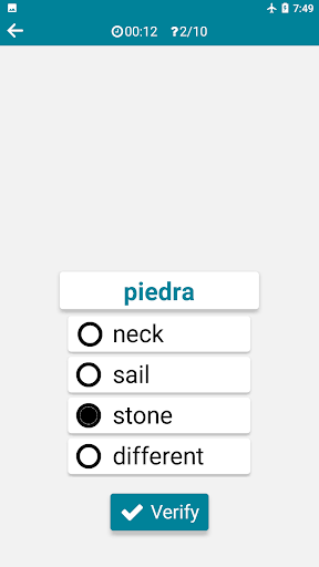 Spanish - English ekran görüntüsü