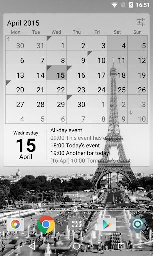 Calendar Widget Month + Agenda ekran görüntüsü
