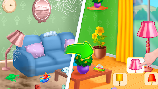 Home cleaning game for girls ekran görüntüsü