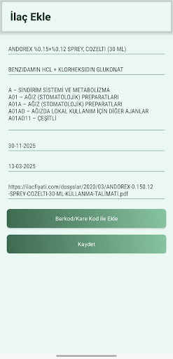 Ecza Dolabım ekran görüntüsü