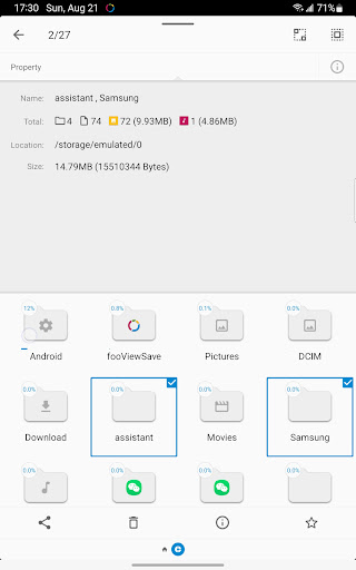FV File Explorer ekran görüntüsü