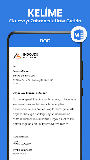 Tüm Belge Görüntüleyici, PDF ekran görüntüsü