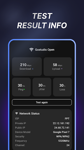 Speed Test - WiFi Analiz ekran görüntüsü