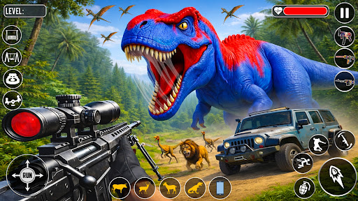 Dinosaur Family Hunting Game ekran görüntüsü