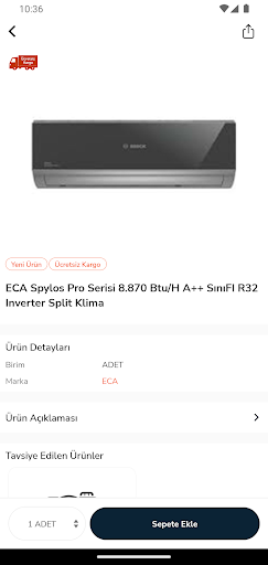 Kombi Klima Toptan ekran görüntüsü