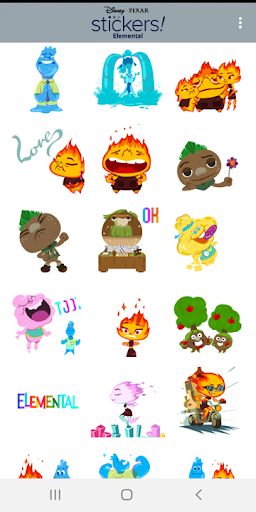 Pixar Stickers: Elemental ekran görüntüsü