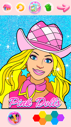 Rainbow Glitter Coloring Book ekran görüntüsü