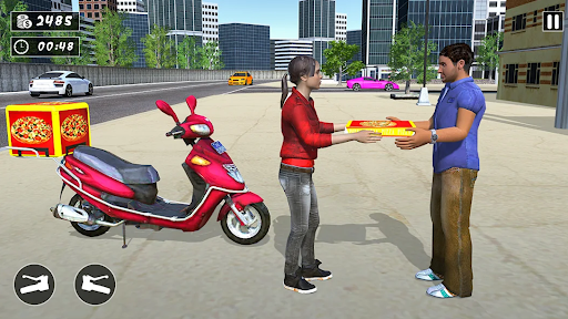 kız motor Pizza teslimat ekran görüntüsü