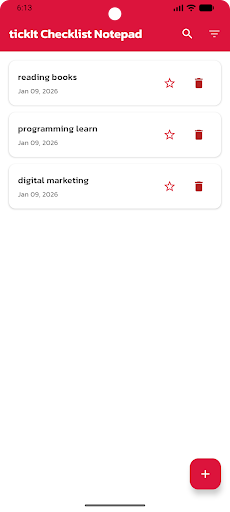 TickIt - Checklist Notepad ekran görüntüsü