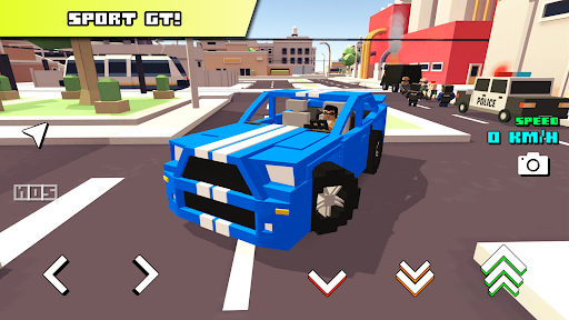 Blocky Car Racer - yarış oyunu ekran görüntüsü