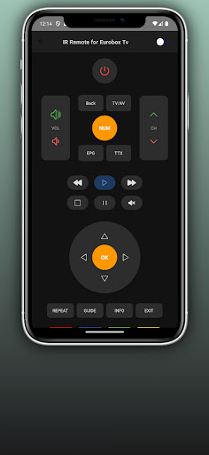 Remote for Eurobox tv ekran görüntüsü