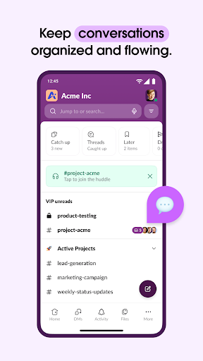 Slack ekran görüntüsü