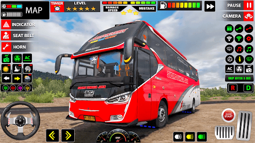 Bus Driving Modern Bus Game ekran görüntüsü