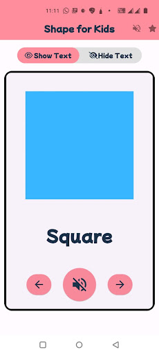 Shape Flashcards for Kids ekran görüntüsü