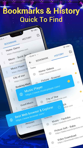 Web Tarayıcı ve Hızlı Explorer ekran görüntüsü