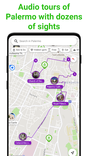 Palermo Tour Guide:SmartGuide ekran görüntüsü