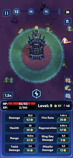 Space Defense: Idle Tower TD ekran görüntüsü