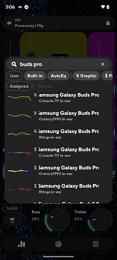 Poweramp Ekolayzer ekran görüntüsü