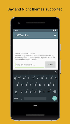 Arduino USB Terminal (Open) ekran görüntüsü