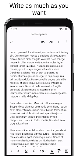 Writer pro - write on the go ekran görüntüsü
