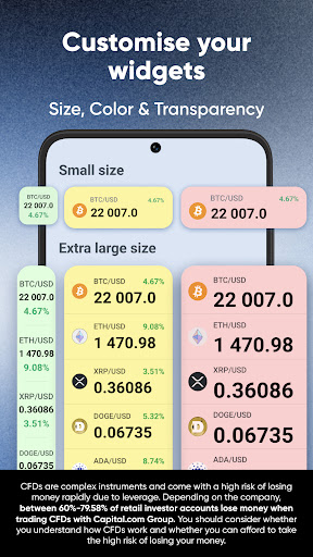 Ethereum & Crypto Price Widget ekran görüntüsü