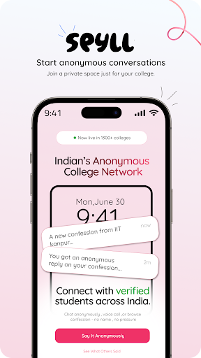 Spyll: Anonymous College Chat ekran görüntüsü