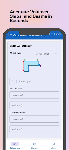 Concrete Calculator ekran görüntüsü