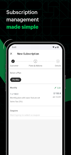 Billing Management - Zoho ekran görüntüsü