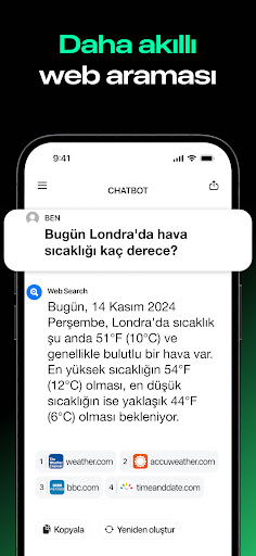  Chatbot - Yapay Zeka Asistanı ekran görüntüsü