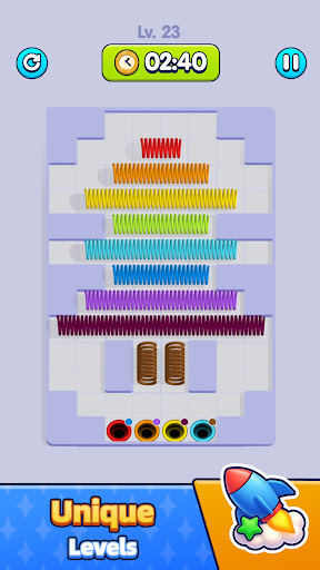 Spring Slide - Color Sort Game ekran görüntüsü